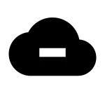 Cloud Minus Fill SVG Icon